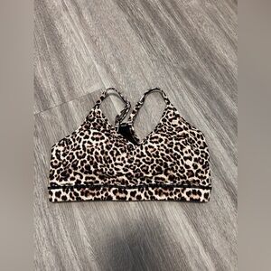 Zyia Racer Back Leopard Print Sport Bra